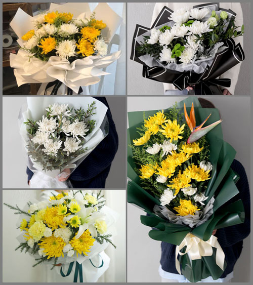河北沧州河间市沙河桥镇白事花束代送